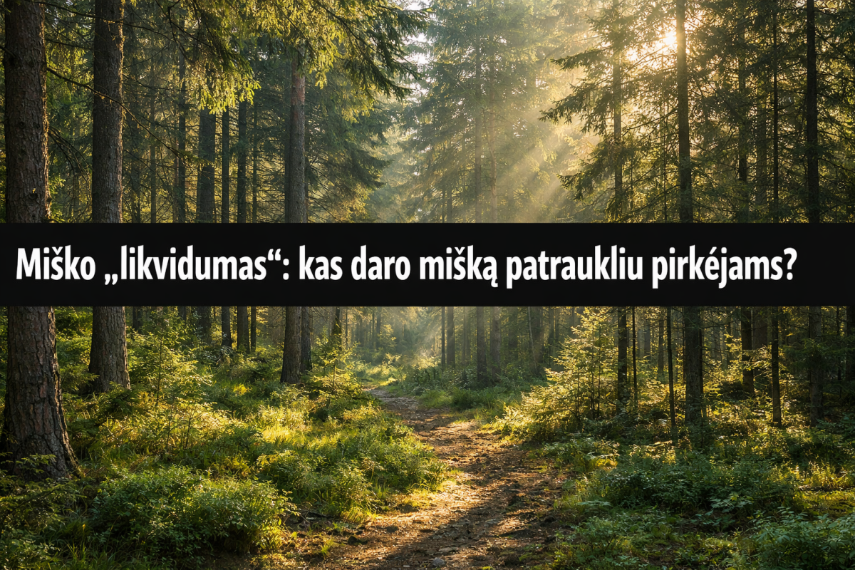 Miško patrauklumas pirkėjui