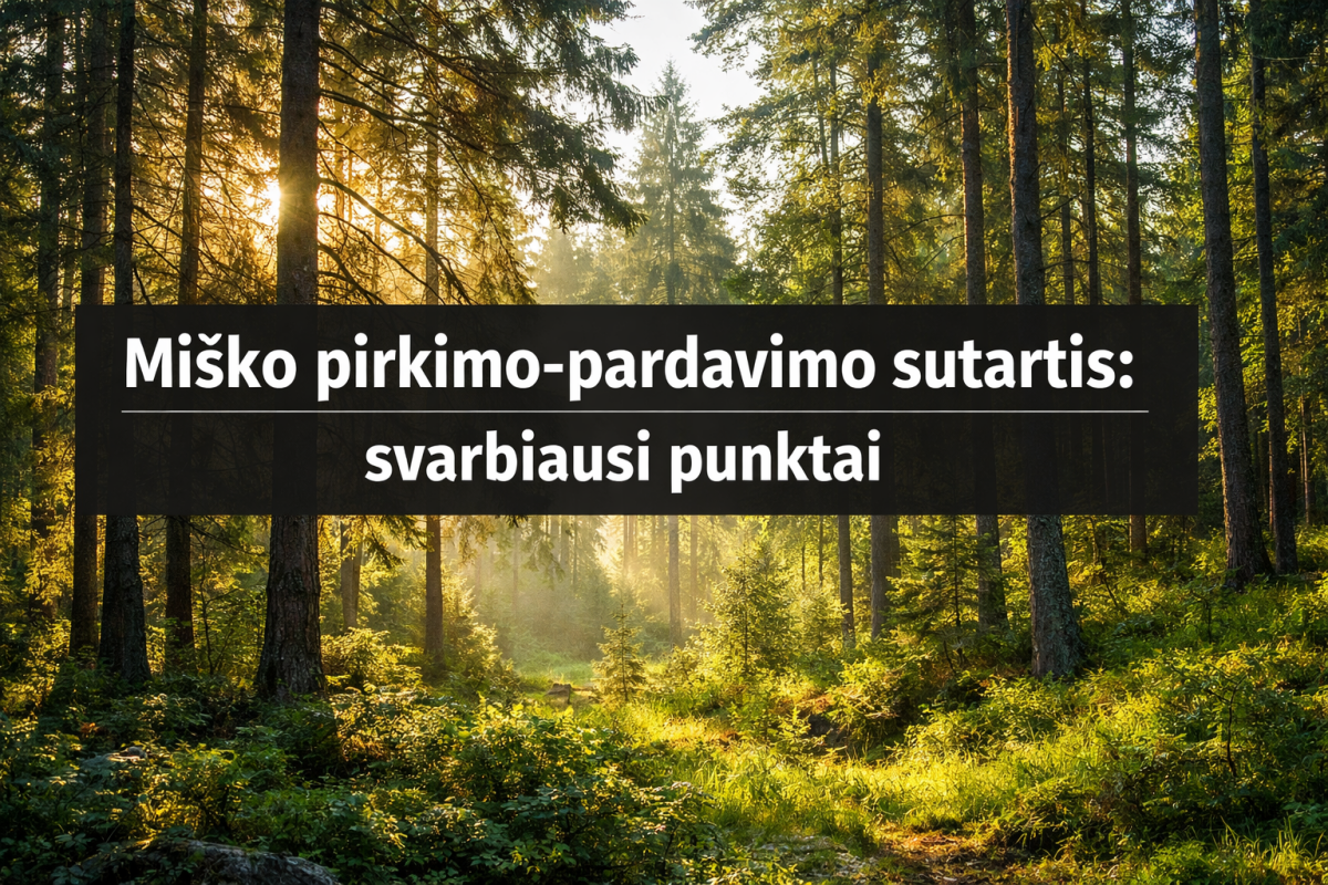 Miško pirkimo-pardavimo sutartis