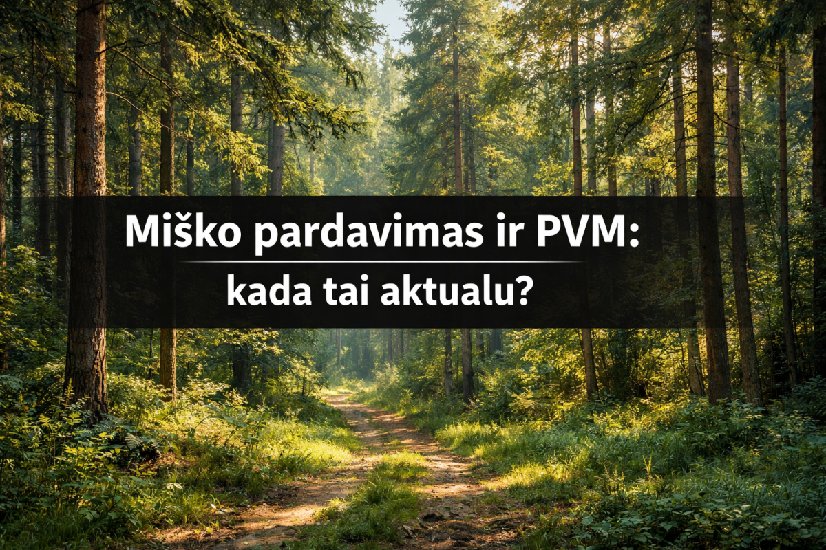 Miško pardavimas ir PVM